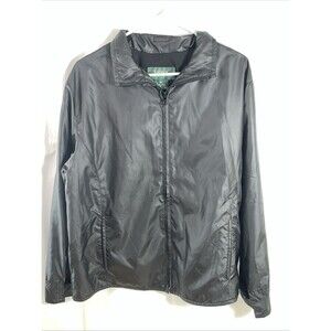 Lauren Ralph Womens Black Lightweight Jacket Size Medium Pockets
